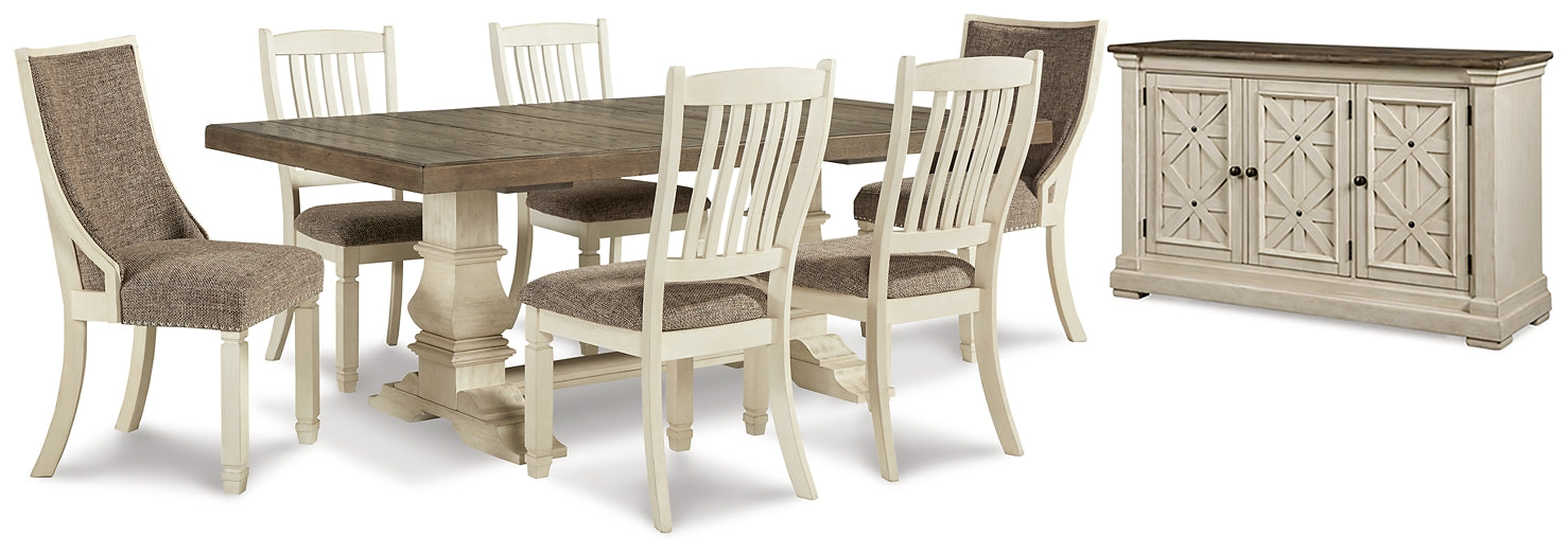 Bolanburg Dining Table and 6 Chairs with Storage JR Furniture Store