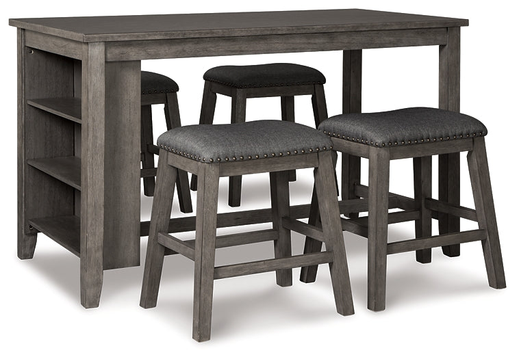 Caitbrook Counter Height Dining Table and 4 Barstools JR Furniture Store