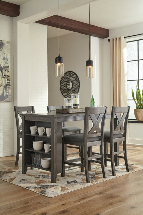 Caitbrook Counter Height Dining Table and 4 Barstools JR Furniture Store