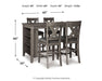 Caitbrook Counter Height Dining Table and 4 Barstools JR Furniture Store