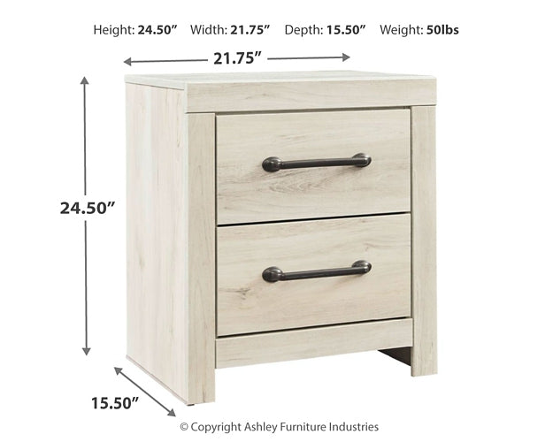 Cambeck Queen Panel Bed with 2 Storage Drawers with Mirrored Dresser and Nightstand JR Furniture Store