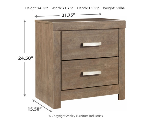 Culverbach King Panel Bed with Mirrored Dresser, Chest and 2 Nightstands JR Furniture Store