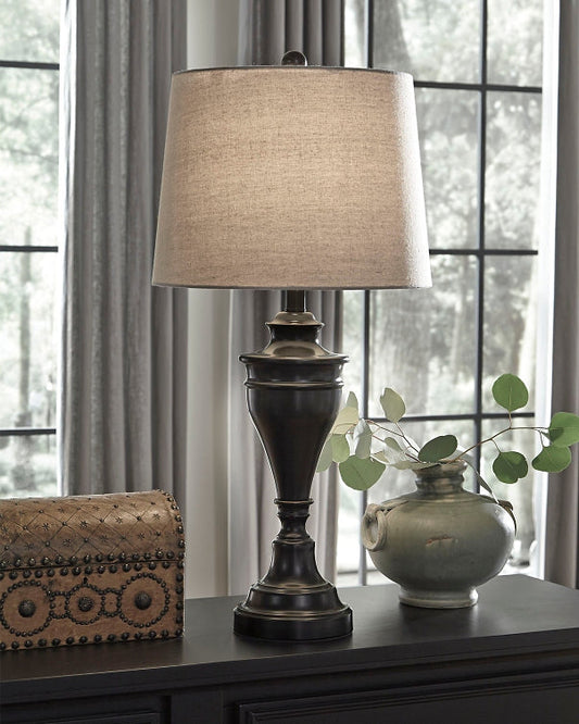 Darlita Metal Table Lamp (2/CN) JR Furniture Store