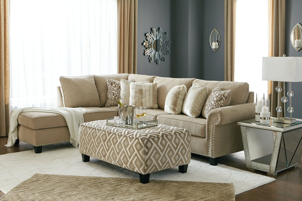 Dovemont 2-Piece Sectional with Ottoman JR Furniture Store