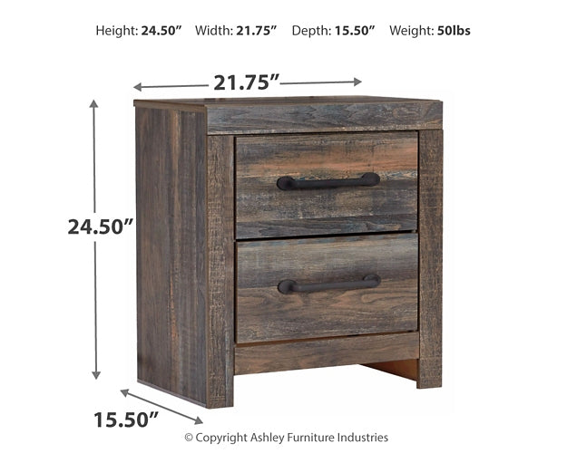 Drystan Full Bookcase Bed with 2 Storage Drawers with Mirrored Dresser, Chest and Nightstand JR Furniture Store