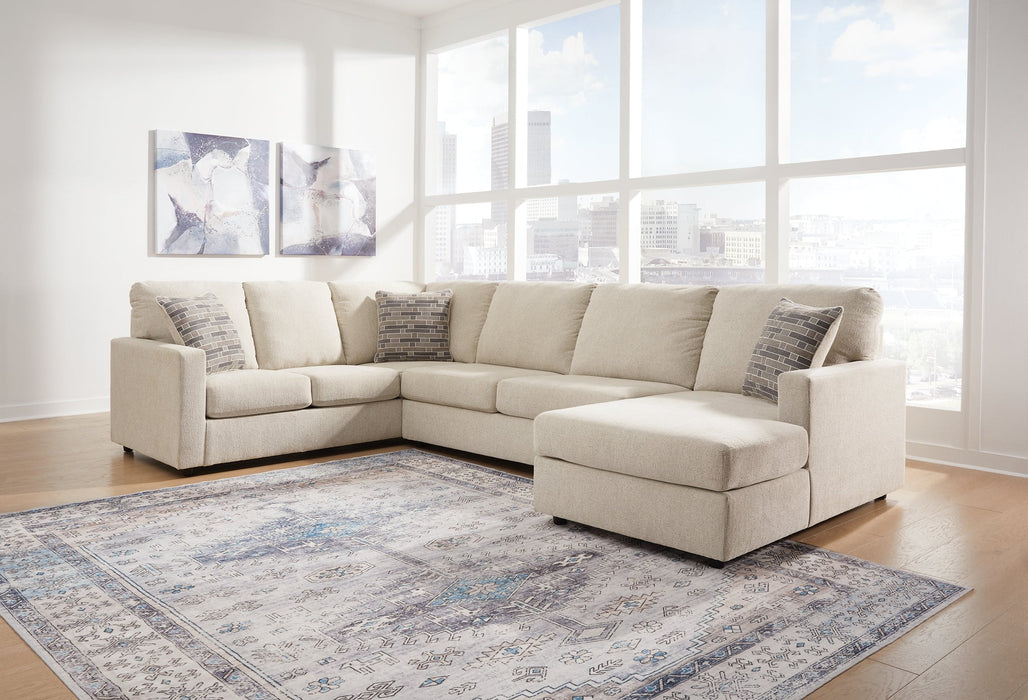 Edenfield 3-Piece Sectional with Ottoman JR Furniture Store