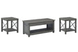 Freedan Coffee Table with 2 End Tables JR Furniture Store