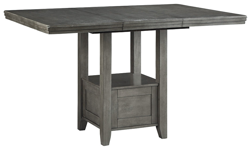 Hallanden Counter Height Dining Table and 4 Barstools JR Furniture Store