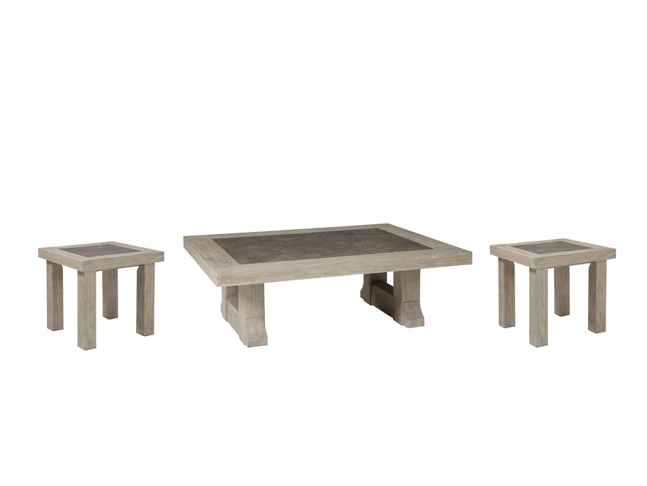 Hennington Coffee Table with 2 End Tables JR Furniture Store