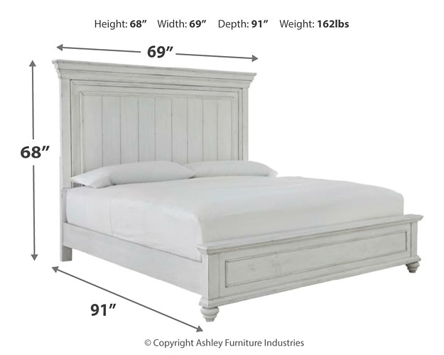 Kanwyn Queen Panel Bed with Mirrored Dresser, Chest and 2 Nightstands JR Furniture Storefurniture, home furniture, home decor