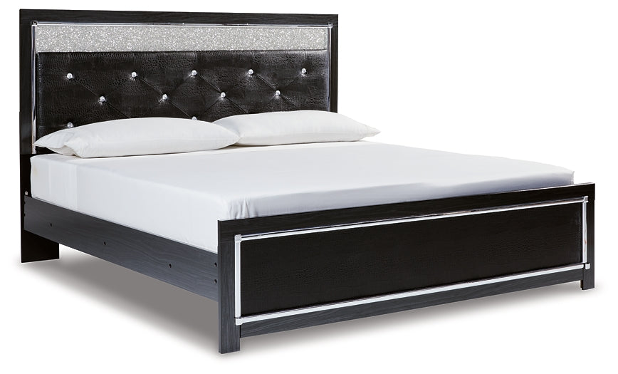 Kaydell King Upholstered Panel Bed with Mirrored Dresser, Chest and Nightstand JR Furniture Storefurniture, home furniture, home decor