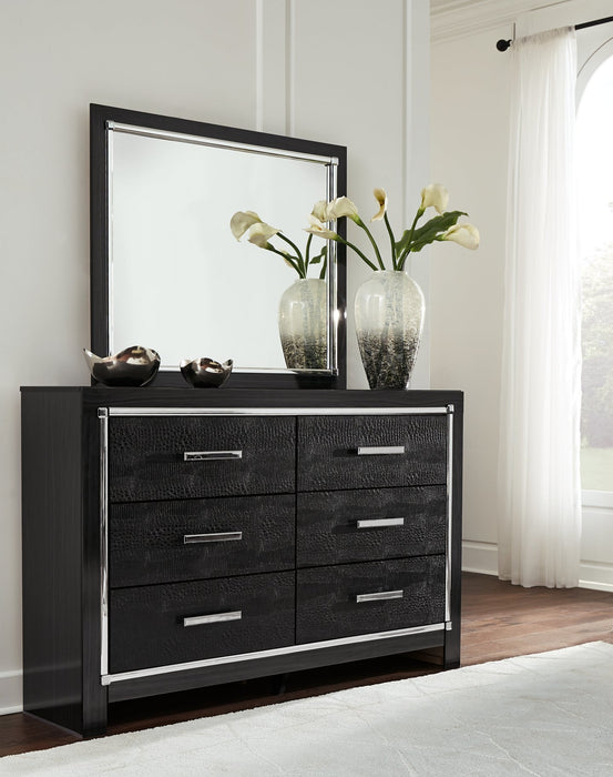 Kaydell King Upholstered Panel Bed with Mirrored Dresser JR Furniture Storefurniture, home furniture, home decor