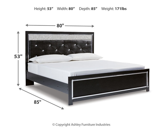 Kaydell King Upholstered Panel Bed with Mirrored Dresser JR Furniture Storefurniture, home furniture, home decor