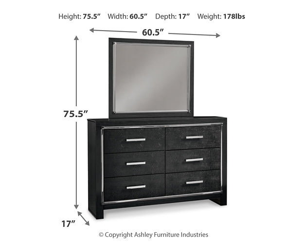 Kaydell King Upholstered Panel Bed with Mirrored Dresser and 2 Nightstands JR Furniture Storefurniture, home furniture, home decor