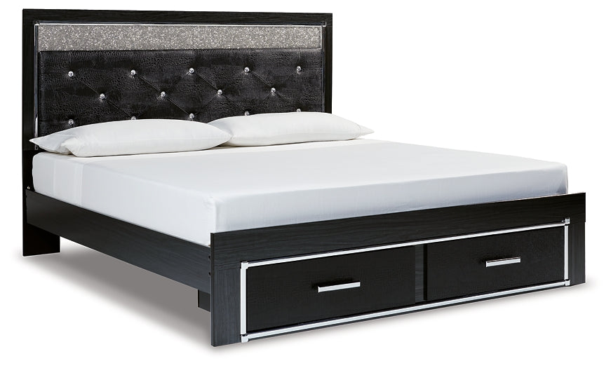 Kaydell King Upholstered Panel Storage Bed with Mirrored Dresser, Chest and Nightstand JR Furniture Storefurniture, home furniture, home decor