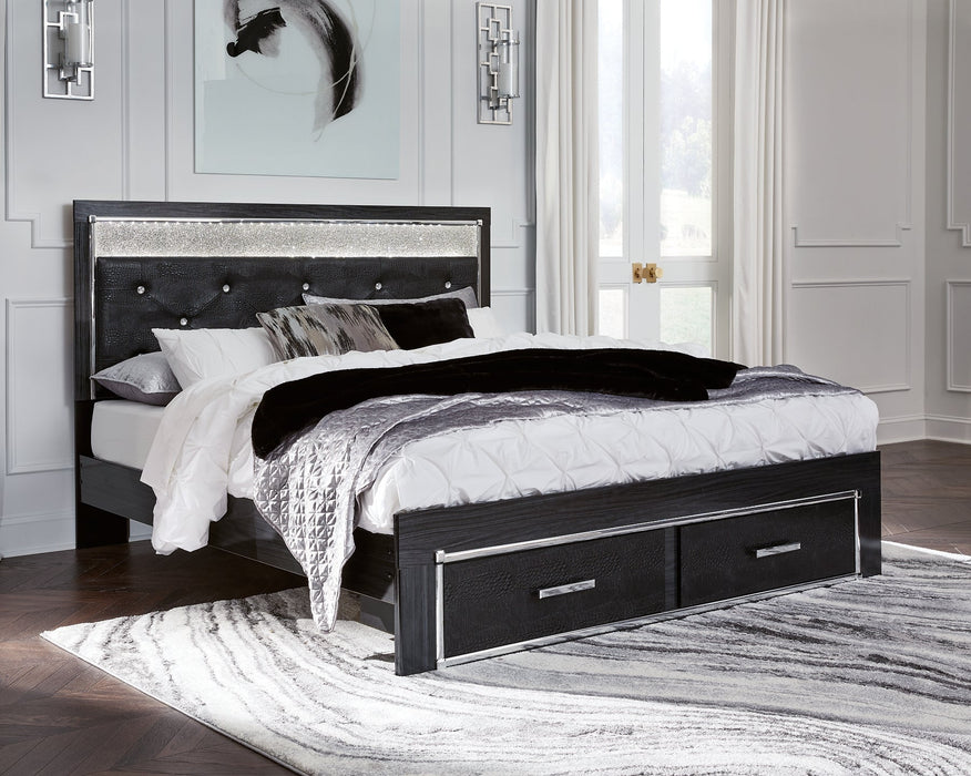 Kaydell King Upholstered Panel Storage Bed with Mirrored Dresser, Chest and Nightstand JR Furniture Storefurniture, home furniture, home decor