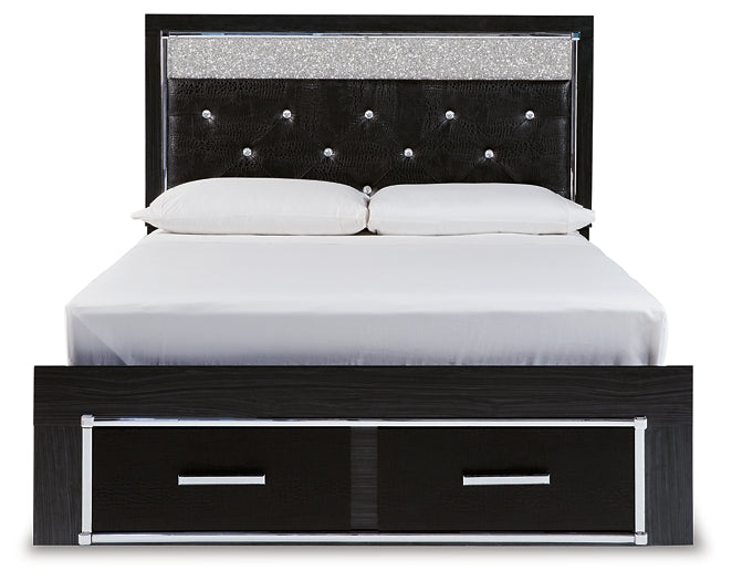 Kaydell Queen Upholstered Panel Storage Bed with Mirrored Dresser and 2 Nightstands JR Furniture Storefurniture, home furniture, home decor