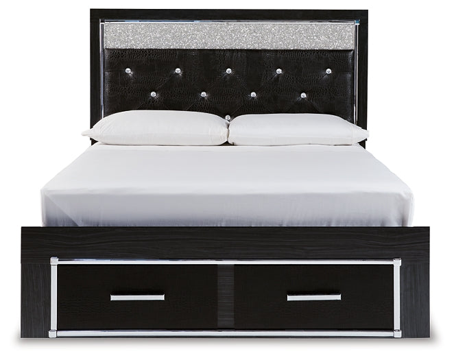 Kaydell Queen Upholstered Panel Storage Bed with Mirrored Dresser and Chest JR Furniture Storefurniture, home furniture, home decor