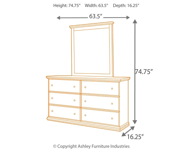 Maribel King/California King Panel Headboard with Mirrored Dresser, Chest and Nightstand JR Furniture Storefurniture, home furniture, home decor