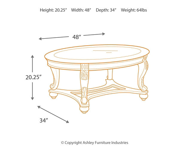 Norcastle Oval Cocktail Table JR Furniture Storefurniture, home furniture, home decor